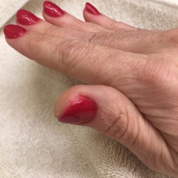 K Nails - Norco - Yes I paid for this yucky job - Nail Salons Near Me - Norco, California