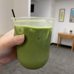vanilla bean matcha $7.5 (after stirred and 3 sips taken) vanilla bean matcha $7.5 (after stirred and 3 sips taken)