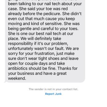 Colome Nails - They refused it's their fault and blamed me...completely untrue! - Nail Salons Near Me - New York, New York