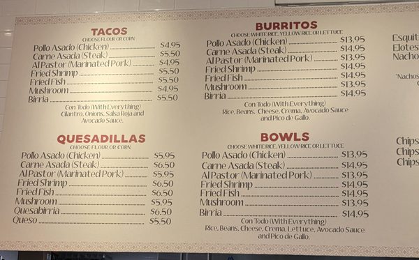 Menu photo 2 Tacos del Barrio New York, NY Menu photo 2 Tacos del Barrio New York, NY
