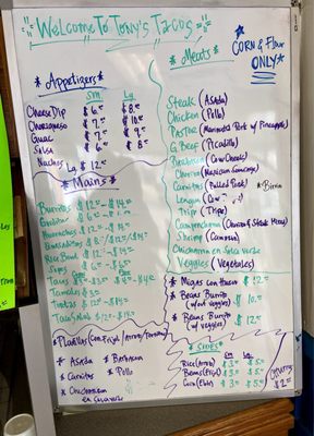 Menu photo 1 Tony’s Tacos Collierville, TN