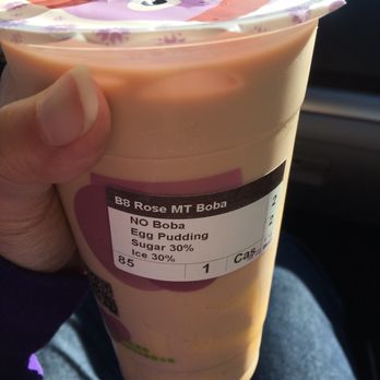 i-Tea - Rose milk tea with egg pudding. 30% ice and 30% sugar - Desserts Near Me - Oakland, California i-Tea - Rose milk tea with egg pudding. 30% ice and 30% sugar - Desserts Near Me - Oakland, California