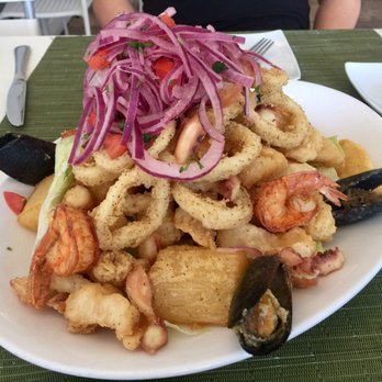 Costa Verde - Jalea de Mariscos  -mixed fried seafood- absolutely delicious!! - Peruvian Near Me - Naples, Florida