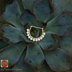 Heirloom Tattoo - CZ and 14K Gold Clicker from Invictus