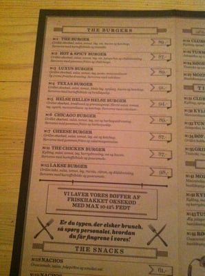 Menu photo 2 The Burger Hvidovre, 84 Menu photo 2 The Burger Hvidovre, 84