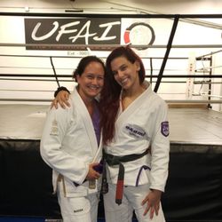 United Fighting Arts Institute - Owner Deb Ballard is with Claudia Doval a Brazilian jiu jitsu black belt under Ricardo De La Riva.