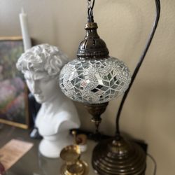 Mystic Minerals Metaphysical Herb Shop - The Turkish lamp I found at Mystic, now at home with me, where it belongs!