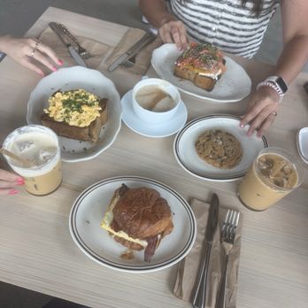 Colossus - Breakfast croissant, egg toast, salmon toast Hot chai, iced coffee with cold foam, iced honey lavender latte with oat milk - Bakeries Near Me - San Pedro, California Colossus - Breakfast croissant, egg toast, salmon toast Hot chai, iced coffee with cold foam, iced honey lavender latte with oat milk - Bakeries Near Me - San Pedro, California