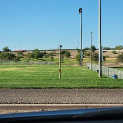 RJ Dog Park at Pecos Park - Big dog area to the right. Small dog area towards the back.