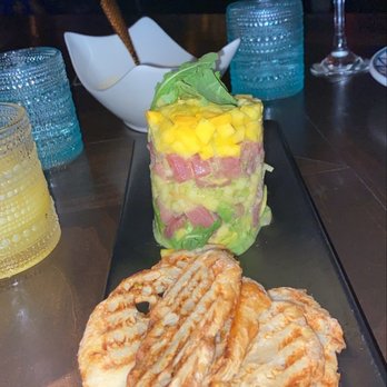 Cafe Sevilla - Ahi Tuna Tartare Tower - Spanish Near Me - Costa Mesa, California Cafe Sevilla - Ahi Tuna Tartare Tower - Spanish Near Me - Costa Mesa, California