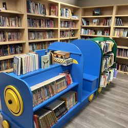 Goodwill Bookstore - Albee Farm - Children's section. Well organized. Quite a selection of picture books, series, Ronald Dahl, Wimpy Kid, educational, coloring and more..