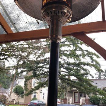 Agate Alley Bistro - This wonderful warm heater was right next to us - New American Near Me - Eugene, Oregon