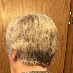 Great Clips - This is the right side (taken in the mirror looks opposite)