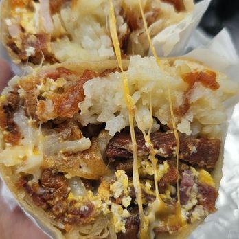 Maria's Ricos Tacos - Desayuno Burrito - $10 - Breakfast & Brunch Near Me - Inglewood, California