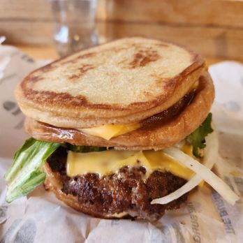 The Burger's Priest - a hamburger with cheese and lettuce - Burgers Near Me - Toronto, Ontario The Burger's Priest - a hamburger with cheese and lettuce - Burgers Near Me - Toronto, Ontario