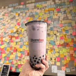 Sharetea - Taro milk tea with regular bubbles