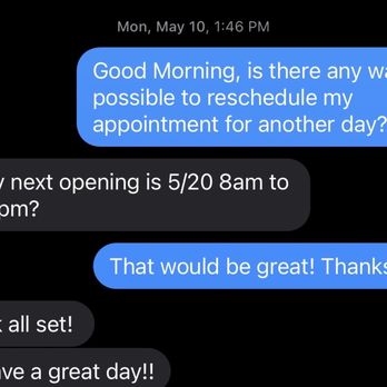 The Irrigation Professionals - Text confirming appointment - Irrigation Near Me The Irrigation Professionals - Text confirming appointment - Irrigation Near Me