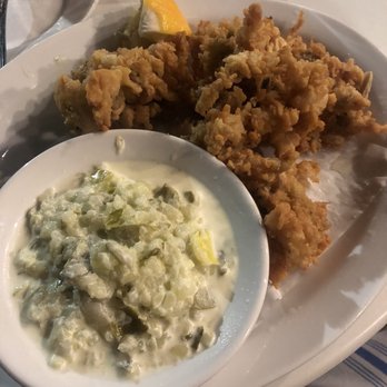 Neptune Oyster - Fried Clams and relish dip - Seafood Near Me - Boston, Massachusetts Neptune Oyster - Fried Clams and relish dip - Seafood Near Me - Boston, Massachusetts