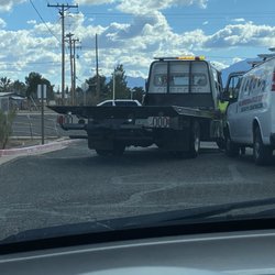 Barnett's Towing Service - Driver blocking entire exit/entrance also a fire lane