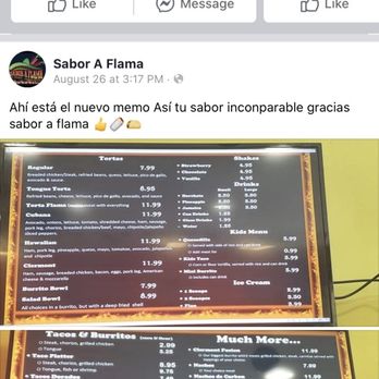 Sabor A Flama - New menu - Mexican Near Me - Indianapolis, Indiana Sabor A Flama - New menu - Mexican Near Me - Indianapolis, Indiana