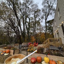 Appalachian Snail Market & Cafe - Garden seating area