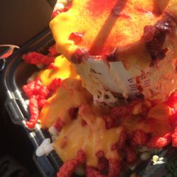 El Avispon Snacks-Rio Grande City - This is Sopa Marucha with cheese with corn, hot Cheetos it's so good 