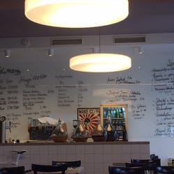 Goldmarie - The counter and menu. Lots of gin variety