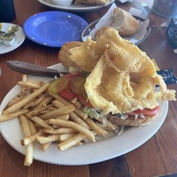 Thin Fried Catfish Poboy
