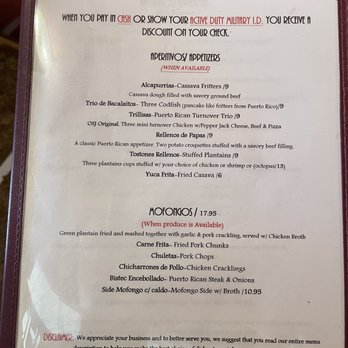 OSJ International - Menu as of July 2022 - Spanish Near Me - Lakewood, Washington OSJ International - Menu as of July 2022 - Spanish Near Me - Lakewood, Washington