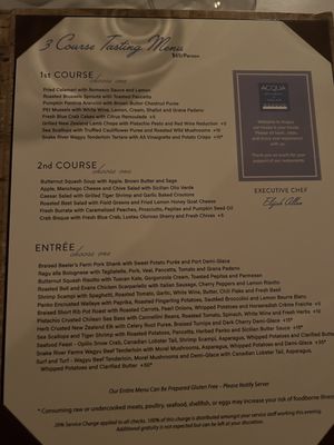 Menu photo 2 Acqua Restaurant-White Bear Lake White Bear Lake, MN Menu photo 2 Acqua Restaurant-White Bear Lake White Bear Lake, MN