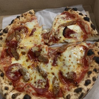 Terra Mare - Classic Pepperoni with sausage pizza - Pasta Shops Near Me - Wheaton, Maryland Terra Mare - Classic Pepperoni with sausage pizza - Pasta Shops Near Me - Wheaton, Maryland