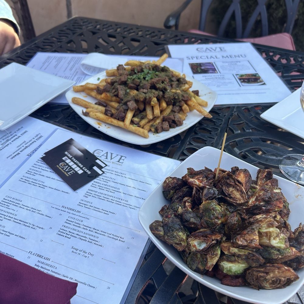Cave Restaurant - Brussel Sprouts & Chimichurri Stake Fries - Venues & Event Spaces Near Me - Temecula, California