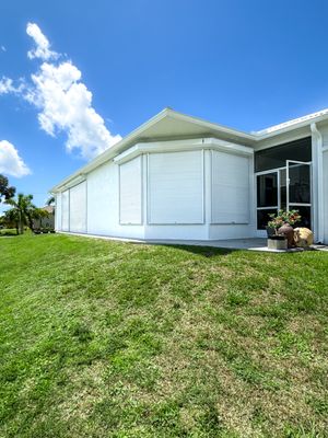 Rolldown Shutters - Stay protected year-round with roll down hurricane shutters from Home Shield Industries. Our roll down shutters offer the ultimate in storm protection, combining strength, convenience, and a clean modern look. With just the push of a button or a manual crank, you can secure your home or business in minutes — no heavy lifting or last-minute stress when a storm approaches.
Serving homeowners across Cape Coral, Fort Myers, Naples, Tampa, and Miami, we provide custom-fit roll down storm shutters designed to meet Florida’s strict hurricane codes. Customers choose our shutters because they deliver:
Superior hurricane impact resistance
Smooth, easy operation (manual or motorized)
Sleek design that blends with your home
Energy savings and UV protection
Professional installation backed by trusted service
If you’re searching for roll down shutters near me, look no further than Home Shield Industries. Browse our portfolio to see how we’ve helped families and businesses across Florida gain peace of mind with durable, stylish, and dependable roll down hurricane shutters. Rolldown Shutters - Stay protected year-round with roll down hurricane shutters from Home Shield Industries. Our roll down shutters offer the ultimate in storm protection, combining strength, convenience, and a clean modern look. With just the push of a button or a manual crank, you can secure your home or business in minutes — no heavy lifting or last-minute stress when a storm approaches.
Serving homeowners across Cape Coral, Fort Myers, Naples, Tampa, and Miami, we provide custom-fit roll down storm shutters designed to meet Florida’s strict hurricane codes. Customers choose our shutters because they deliver:
Superior hurricane impact resistance
Smooth, easy operation (manual or motorized)
Sleek design that blends with your home
Energy savings and UV protection
Professional installation backed by trusted service
If you’re searching for roll down shutters near me, look no further than Home Shield Industries. Browse our portfolio to see how we’ve helped families and businesses across Florida gain peace of mind with durable, stylish, and dependable roll down hurricane shutters.