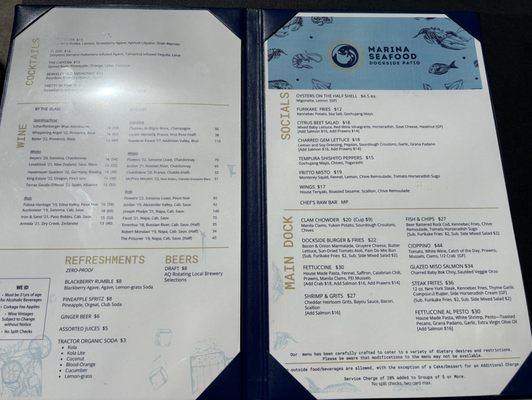 Menu photo 5 Marina Seafood Dockside Patio Berkeley, CA