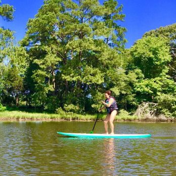 Burnham Guides - Stand up Paddle (SUP) boarding right in the beautiful harbor. - Paddleboarding Near Me - Onancock, Virginia