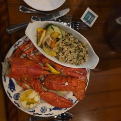 Feby's Fishery - Lobster special with wild rice and veggies