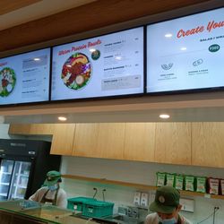 SaladStop! - Menu in the place