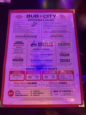 Menu photo 2 Bub City Rosemont, IL