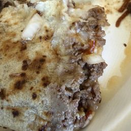"Steak" quesadilla-which is NOT STEAK. "Steak" quesadilla-which is NOT STEAK.
