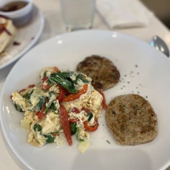 Hemingway Brunch - Egg whites with spinach and bell peppers + Turkey Sausage - Breakfast & Brunch Near Me - Coppell, Texas