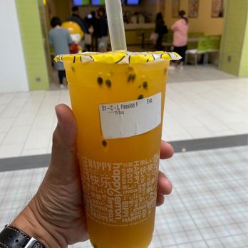 Happy Lemon - Fresh Passion Fruit Mango Green Tea in the 'Burbs! And yes, drink the seeds to increase your... ask David Coverdale! :D - Juice Bars & Smoothies Near Me - Daly City, California