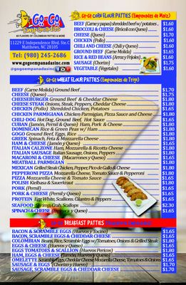 Menu photo 4 Gogo Empanadas Matthews, NC
