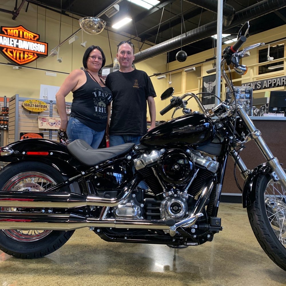 Sonoma County Harley-Davidson - My wife an myself with my brand new 2020 softail standard! Thank you again Natalie for all your help! - Motorcycle Repair Near Me - Cotati, California Sonoma County Harley-Davidson - My wife an myself with my brand new 2020 softail standard! Thank you again Natalie for all your help! - Motorcycle Repair Near Me - Cotati, California