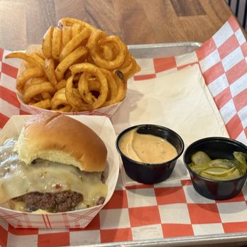Eighty Twenty - Hotshot monthly special burger and fries. - Burgers Near Me - Westwood, New Jersey