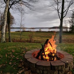 Deerfoot Lodge & Resort - Enjoy a campfire with a gorgeous lake view at Deerfoot!