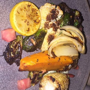 Moku Kitchen - roasted veggies $15 - Cocktail Bars Near Me - Honolulu, Hawaii
