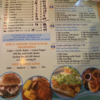 Surfing Crab - Menu - Cajun/Creole Near Me - San Antonio, Texas Surfing Crab - Menu - Cajun/Creole Near Me - San Antonio, Texas