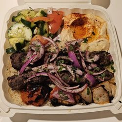 The Taste Of The Mediterranean Grill - Kofta Kabob Plate - Fantasic. Came with a pita as well which I forgot to photograph