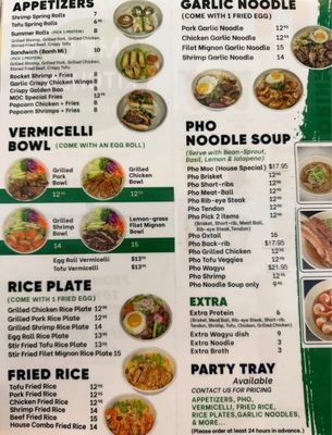 Menu photo 4 Moc Kitchen pho and grill Santa Ana, CA
