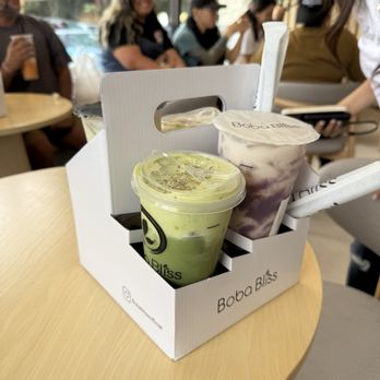 Boba Bliss - Pistachio matcha & natural taro ube - Bubble Tea Near Me - San Jose, California Boba Bliss - Pistachio matcha & natural taro ube - Bubble Tea Near Me - San Jose, California